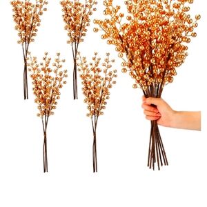 6 Pcs Christmas Berry Stems